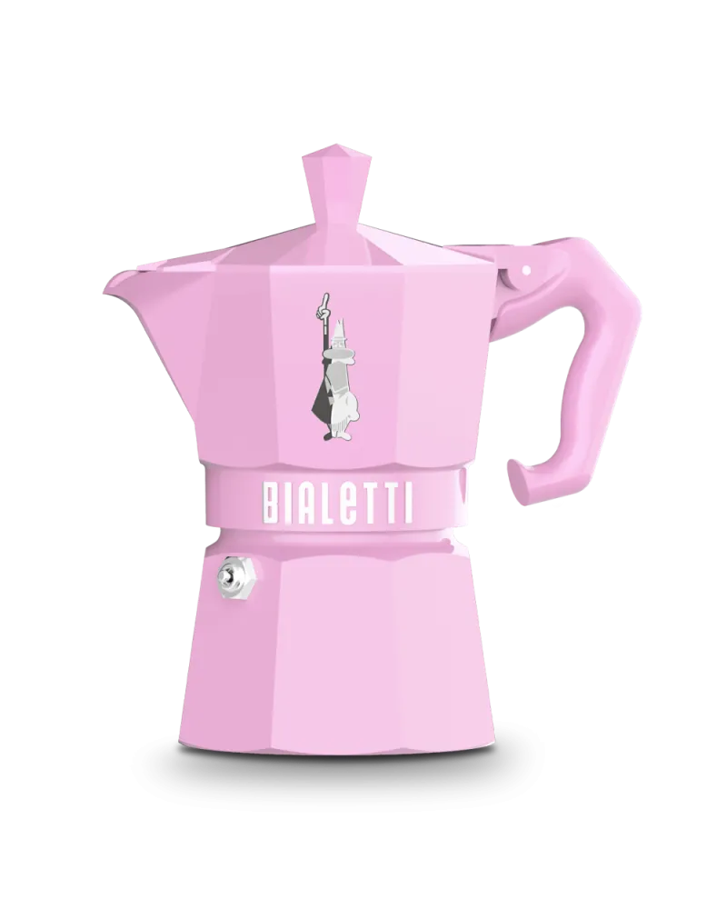 Bialetti Moka Exclusive 3 tazas · Rosa pastel