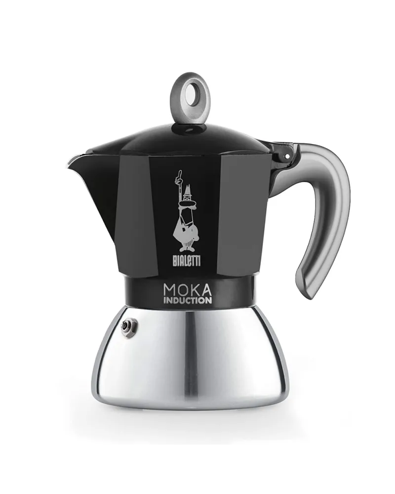 Bialetti Moka Induction 4 tazas · Negra